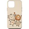 Doodle Character Friends Custodia per iPhone 12 mini Carino Cottura Ciotola Jar Noce Pot Cucina