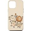 Doodle Character Friends Custodia per iPhone 12 Pro Max Carino Cottura Ciotola Jar Noce Pot Cucina