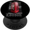 Londra souvenir design Londra design con cabina telefonica rossa souvenir vintage PopSockets PopGrip Adesivo