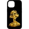 Gilded Goof Funny Animal and Cartoon Des Custodia per iPhone 15 Neegy Meme Divertente Internet Brainrot Umorismo Gen Z Alpha