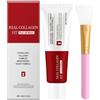 Generico Masque peel-off au collagène avec pinceau, pour une peau éclatante | Spécialement conçue pour les peaux sèches, elle contribue à atténuer les imperfections, teint terne et les cicatrices d'acné