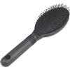 Uanqfegy Spazzola per parrucche Loop - Pettine imbottito con setole ad anello per extension, accessorio professionale per capelli, nero