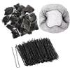 OAAO 50 Pezzi Di Manufatti Per Capelli A Disco In Rete E 50 Clip A Forma Di U, Borse Per Capelli Per Esami Di Danza Per Bambini, Adatti Per Acconciature Solide.
