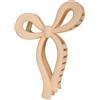 styleBREAKER Fermaglio per capelli donna con fiocco in plastica,Marrone chi | 10,5x7x6 cm, molla forte per capelli fini o folti, forma ergonomica, non tira né stringe.