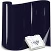 GIMOO Vinile Termoadesivo Pellicola Blu marino scuro, Termovinile Termoadesiva | 30.5×214cm Vinile Termoadesivo Termotrasferibile, Trasferimento Termico per Tessuti Abbigliamento e Fai Da Te T-Shirt
