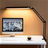 POPSKEETER Lampada da Scrivania LED Regolabile, Lampada da Tavolo con Braccio Oscillante, 3 Modalità Colore e Luminosità Regolare, Controllo Touch, Alimentazione USB, Pieghevole per Studio e Lettura