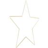 Warmhm Decorazione da Parete Stella a Cinque Punte in Ferro, Oro, Ciondolo Decorativo Sospeso per Giardino e Outdoor
