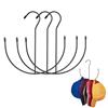 mongtsamz Porta Cappelli set di Tre, Rella Appendiabiti Multifunzionale, Appendiabiti Bilaterale, Porta Cappellini con Visiera per Cappellini da Baseball, Cappelli, Cilindri,Nero