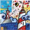 CARTILIA Fine Paper in Italy Poster Andrea Agostini: Serenità nella Brezza marina. (cm 33X33) cod. FAC276