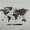 Colorfull Worlds NEW_3D - Mappa del mondo in legno multistrato con Stati e capitali, decorazione da parete per la nuova casa, regalo per viaggiatori, ufficio, regalo di compleanno (M, Procyon)