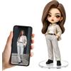 Naispanda Mini-statuetta 3D Personalizzata, Statua in Resina Realizzata A Partire Dalle Tue Foto, Regalo Ricordo Unico Per Compleanni, Anniversari, Natale E Matrimoni