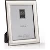 ARTÉ 15x20 Cornice per foto, Made in Italy, elegante placcata in argento, Fascia 2,5 cm, Silver Plated antiossidante, Bellissima cornice in Silver Plated con retro in legno mogano E120/15x20