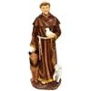 Generico Statua Religiosa San Francesco d'Assisi, Figura S. Francesco in Ceramica, Statuina Santi finemente decorata con base, h. 30 cm Articoli Religiosi Cattolici per interni ed esterni