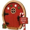 Generico Porta Elfo Natale Porta degli Elfi Natale in Miniatura Porticina Elfo Legno Giardino Delle Fate Fata per Giardino Ornamenti per Yard Ornamento Parete e Tavolo Simpatico Arredamento a Tema