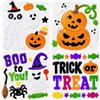 YLAB Adesivi per finestra di Halloween, adesivi in gel (4 fogli di adesivi)