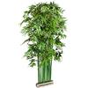 Decovego Bambù Pianta Albero Artificiale con Legno Naturale Tutela Protezione Visuale 200cm Decovego