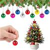 MAOSHYMS Mini Palline Natale 2 cm 50 Pezzi Colorate Piccole Palline Albero di Natale | Piccole Palline di Natale Colorate, Palline Colorate per Albero, Ghirlande e Decorazioni da Tavolo