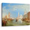 Artenor Quadro Turner William La Dogana e San Giorgio Maggiore, 130 x 98 cm - Made in Italy, Quadri Moderni Soggiorno, Camera da Letto, Cucina, Poster da Parete, Decorazioni Casa