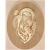 Generico NOZZE D'ORO 50° ANNIVERSARIO DI MATRIMONIO IN ARGENTO cm4x3 QUADRO SACRO ICONA SACRA FAMIGLIA IN ARGENTO cm21x15 E LEGNO cm29x23x2 -> TUA IN 24/48h