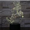 KJsdaADSA Lampada a led 3D Luce notturna Luci decorative Ragazzi Bambini Regali per bambini Gioco Kingdom Hearts Lampada da tavolo Regalo da comodino 16 colori