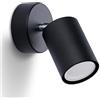 SOLLUX lighting Sollux Lemmi Applique - Applique per Camera da Letto - Applique LED per Soggiorno - Applique da Parete - Applique Moderne - Nero - 50-60Hz~220-230V GU