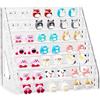 Himilucky Espositore a 7 ripiani in acrilico con recinzioni, organizer per profumi, espositore trasparente per casa, ufficio, vendita al dettaglio per figure Funko, giocattoli, cupcake, cibo, colonia