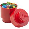 Room Copenhagen Lego Storage Brick Lunch Box 1, Plastica, Rosso, 4.6x9.2x4.3 cm