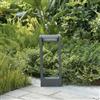 Topmo-plus Palo da giardino Strade lampioni bassi da giardino esterno Paesaggio lampada aiuola / 12W LED bridgelux SMD/Grigio Lampioncino da patio Design 340 gradi girabile 40CM bianco caldo