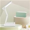 HOTUT Lampada da Tavolo senza Fili, Lampada da Comodino Portatile & 3 Luminosità Dimmerabile, Ricaricabile, da Scrivania LED Pieghevoli Ricaricabile, per Camera da Letto, Lettura, Studio, Quadrato