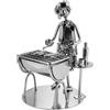 BRUBAKER Vite Uomo Grill per barbecue - Grill Master Fish - Fatto a Mano in Ferro Figura Uomo di Metallo - Metallo Figura Idea Regalo per i Cuochi e Grillers