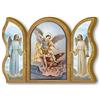 F.LLI BONELLA Fratelli Bonella | Trittico devozionale in legno di San Michele 6x9cm | Made in Italy