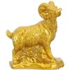 Generic Statua di capra d'oro cinese Anno della statua della resina delle pecore | Figure di capra di buona fortuna per l'ingresso domestico libreria soggiorno ufficio festa di vacanza Capodanno