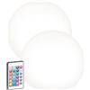 Lunartec sfera solare: Palla luminosa a LED solare, Ø 20 cm, RGBW (globo da giardino, palla con telecomando, rgbw)