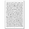 Optivixity The Great Awakening Map Poster Spirit Natural Remedies Chart Wall Art Decorazione per la casa (60 x 90 cm), senza cornice, 07 bianco inglese