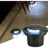 GUODDM Faretti Da Incasso Per Esterni, Faretto LED Impermeabile IP65, Illuminazione Laterale A Bassa Tensione 24V Fortress, Emissione Di Luce Su Un Solo Lato, Per Illuminazione Di Terrazze, Vialetti(White,3w