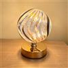 Maimeili Cristallo Diamante Regolazione Continua dell'Intensità Lampada Scrivania | Scrivania Lampada Notturna Lusso Moderna Base Dorata Controllo Touch 3 Colori Decorazione Casa Ufficio Soggiorno Camera Letto