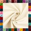 Die Stofftante Tessuto di cotone HEIDE, Swafing, 42 colori, tinta unita, 100% cotone, coupon, Oeko-TEX Standard 100 (naturale 010, 0,5 m)