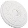 EcoLivzen Copertura Rotonda per plafoniera, in Poliuretano, 35 cm, Bianco correttore | Diametro 26 cm, materiale PU bianco, nasconde i segni del soffitto, nessuna foratura necessaria, si adatta a apparecchi
