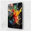 ARTHUB® Quadro in vetro 70x100 cm, 4mm temperato | Quadri moderni in vetro per soggiorno e camera da letto, decorazione da parete, arredamento d'interni, Astratti, Floating Color Splash