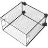 Homoyoyo Cesto Porta Tappetini Yoga con Ruote, Organizer Mobile Nero | Struttura in Ferro e Plastica, Scomparto Interno, Bordo Rialzato, Accesso Rapido e Pulizia Facile