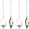 Pilikoll 4pcs Portacandele Appesi con Vetro Portacandele da Parete in Ferro | per Decorazioni Esterne e Feste， Portacandele da Appendere a Parete in Metallo， Lanterna da tè in Vetro con Applique