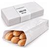 OTHERWISETRIVIAL 50 Sacchetti di Carta Patinata per Alimenti e Altro 38x19cm - Buste di Carta per Negozi, Panini, Brioche, Pizzette, Caramelle, 50 PZ PATINATA 38X19CM