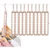 Eruceky 10 Pezzi Magic Hanger, Grucce Appendiabiti 9 in 1, Girevole a 360° Grucce, per Armadio Closet