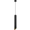 VR VETRINEINRETE Vetrineinrete® Lampadario a cilindro asimmetrico a sospensione nero con interno in oro con attacco gu10 lampada da soffitto