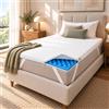 Comprarredo Topper Singolo 80x190 Memory Foam 5 cm Coprimaterasso Materasso | Topper in Memory Foam Singolo 80x190 - Alto 5 cm - 4 Elastici - Cover Antibatterica Sfoderabile Lavabile a 30°