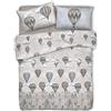 Dalila Casa Copripiumino Volare 100% cotone (Beige, Mis. 1 piazza)