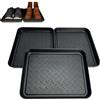 Bretoes Vassoio salvagoccia in 3 pezzi, Vaschetta Per Scarpe，tappetino in plastica lavabile, utilizzato per pavimenti interni ed esterni, protezione per scarpiere e guardaroba