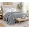 Tata Home Trapuntino Singolo Autunnale Primaverile Copriletto Trapuntato Imbottito Mezza Stagione Extra Morbido Misura 170x250 cm Colore Grigio Mod. Volant