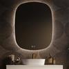 Feel Your Bath Specchio bagno a forma di nuvola LED 60x80 cm, intensità regolabile, antiappannamento, comando touch, spegnimento automatico Installazione facile