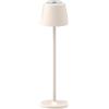 Majestic GAIA - Lampada da tavolo LED con base di ricarica a contatto inclusa, Luminosità regolabile, 3 tonalità di luce selezionabili, Adatta per interni ed esterni (protezione IP65), H 27 cm, Sabbia
